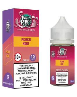 Peach Mint Sub-Ohm Nicotine Salt E-liquid
