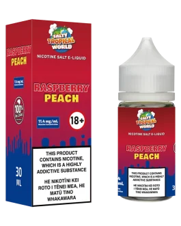 Raspberry Peach Nicotine Salt E-Liquid