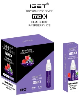 IGET Max 2200 Puffs Disposable 10 x IGET Max